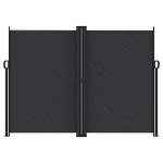 vidaXL Copertină laterală retractabilă, negru, 180x1200 cm
