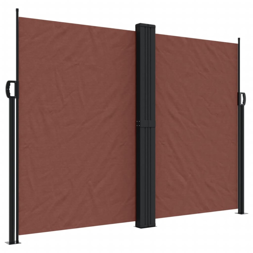 vidaXL Copertină laterală retractabilă, maro, 180x1200 cm
