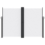 vidaXL Copertină laterală retractabilă, alb, 180x1200 cm vidaXL Copertină laterală retractabilă, alb, 180x1200 cm