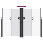 vidaXL Copertină laterală retractabilă, alb, 180x1200 cm vidaXL Copertină laterală retractabilă, alb, 180x1200 cm