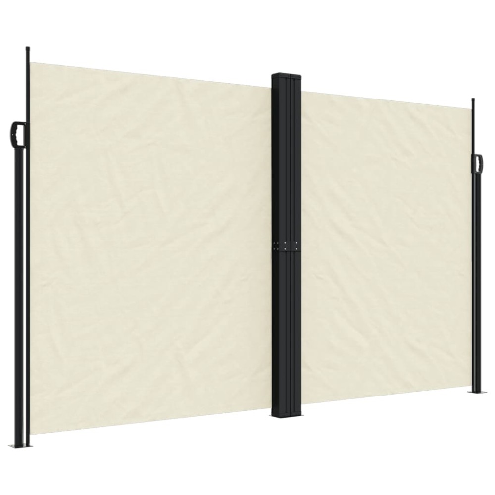 vidaXL Copertină laterală retractabilă, crem, 200x1200 cm