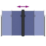 vidaXL Copertină laterală retractabilă, albastru, 200x1200 cm vidaXL Copertină laterală retractabilă, albastru, 200x1200 cm
