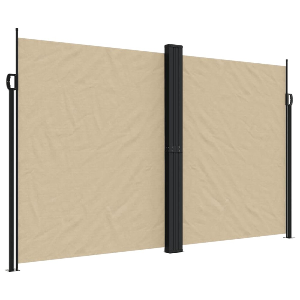 vidaXL Copertină laterală retractabilă, bej, 200x1200 cm