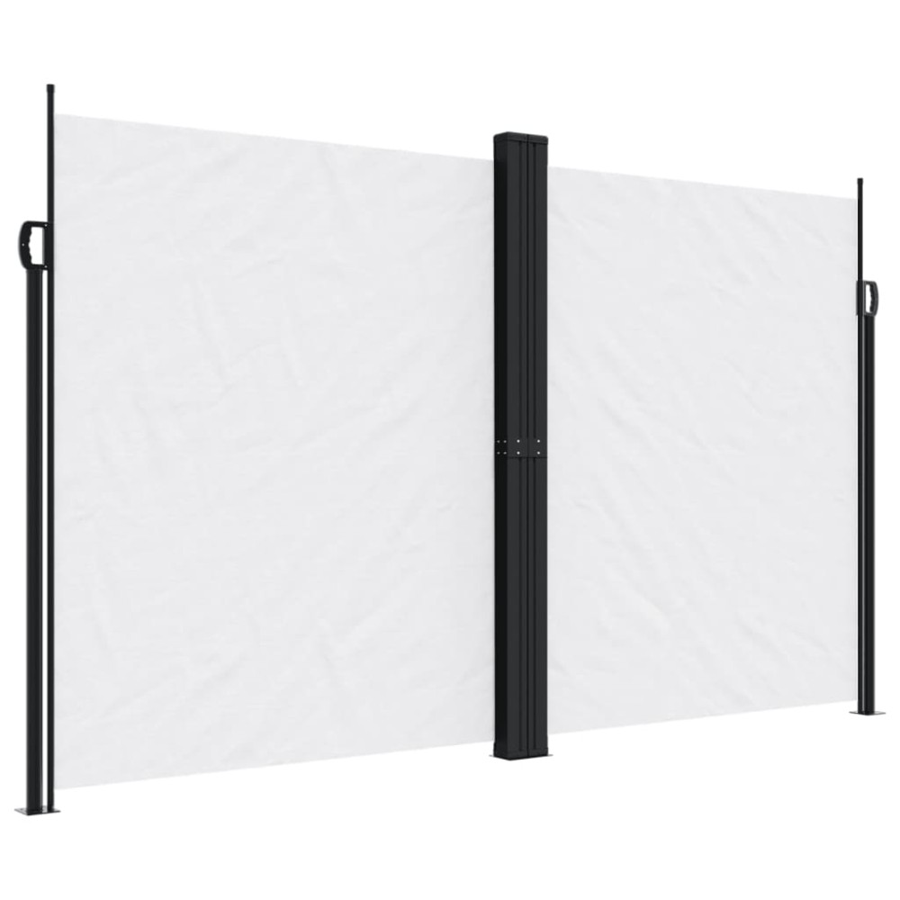 vidaXL Copertină laterală retractabilă, alb, 200x1200 cm