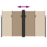 vidaXL Copertină laterală retractabilă, taupe, 200x1200 cm