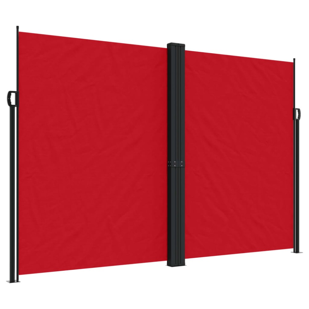 vidaXL Copertină laterală retractabilă, roșu, 220x1200 cm