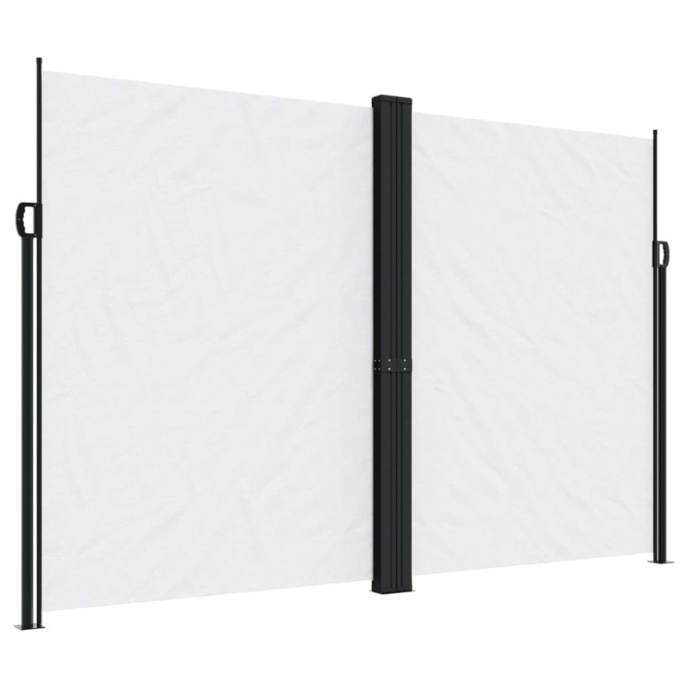 vidaXL Copertină laterală retractabilă, alb, 220x1200 cm