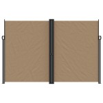 vidaXL Copertină laterală retractabilă, taupe, 220x1200 cm