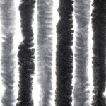 vidaXL Perdea pentru insecte, gri și negru, 118x220 cm, chenille vidaXL Perdea pentru insecte, gri și negru, 118x220 cm, chenille