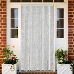vidaXL Perdea pentru insecte, gri, 118x220 cm, chenille vidaXL Perdea pentru insecte, gri, 118x220 cm, chenille