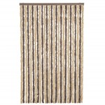 vidaXL Perdea pentru insecte, maro închis și bej, 118x220 cm, chenille vidaXL Perdea pentru insecte, maro închis și bej, 118x220 cm, chenille