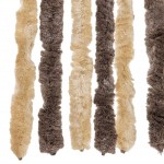 vidaXL Perdea pentru insecte, maro închis și bej, 118x220 cm, chenille vidaXL Perdea pentru insecte, maro închis și bej, 118x220 cm, chenille