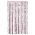 vidaXL Perdea pentru insecte gri argintiu și roz, 118x220 cm, chenille vidaXL Perdea pentru insecte gri argintiu și roz, 118x220 cm, chenille