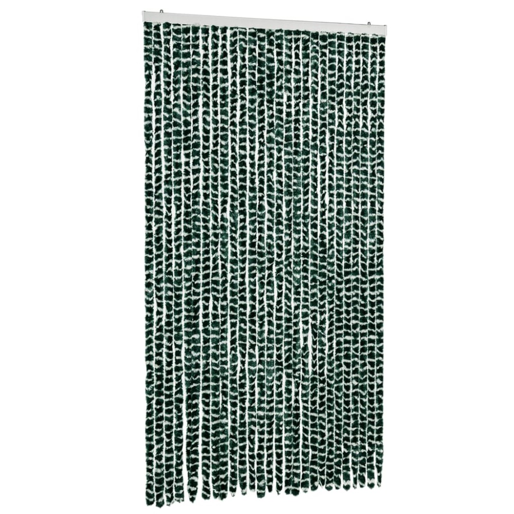vidaXL Perdea pentru insecte, verde și alb, 118x220 cm, chenille