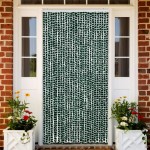 vidaXL Perdea pentru insecte, verde și alb, 118x220 cm, chenille vidaXL Perdea pentru insecte, verde și alb, 118x220 cm, chenille