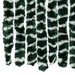 vidaXL Perdea pentru insecte, verde și alb, 118x220 cm, chenille vidaXL Perdea pentru insecte, verde și alb, 118x220 cm, chenille