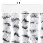 vidaXL Perdea de insecte gri deschis & gri închis 118x220 cm chenille vidaXL Perdea de insecte gri deschis & gri închis 118x220 cm chenille