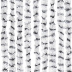 vidaXL Perdea de insecte gri deschis & gri închis 118x220 cm chenille vidaXL Perdea de insecte gri deschis & gri închis 118x220 cm chenille