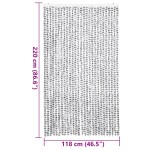vidaXL Perdea de insecte gri deschis & gri închis 118x220 cm chenille vidaXL Perdea de insecte gri deschis & gri închis 118x220 cm chenille