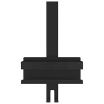vidaXL Suport de duș suspendat, negru mat, oțel inoxidabil 304 periat vidaXL Suport de duș suspendat, negru mat, oțel inoxidabil 304 periat