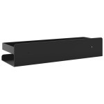 vidaXL Raft de duș negru mat 30x10x6 cm oțel inoxidabil 304 periat vidaXL Raft de duș negru mat 30x10x6 cm oțel inoxidabil 304 periat