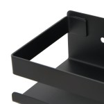 vidaXL Raft de duș negru mat 30x10x6 cm oțel inoxidabil 304 periat vidaXL Raft de duș negru mat 30x10x6 cm oțel inoxidabil 304 periat