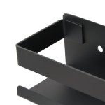 vidaXL Raft de duș negru mat 23x6,5x6 cm oțel inoxidabil 304 periat vidaXL Raft de duș negru mat 23x6,5x6 cm oțel inoxidabil 304 periat