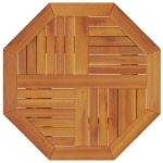 vidaXL Masă de grădină pliabilă, Ø60x75 cm, lemn masiv acacia vidaXL Masă de grădină pliabilă, Ø60x75 cm, lemn masiv acacia