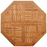 vidaXL Masă de grădină pliabilă, Ø110x75 cm, lemn masiv acacia