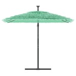 vidaXL Umbrelă soare de grădină cu stâlp din oțel verde 246x246x230 cm