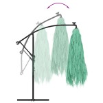 vidaXL Umbrelă soare de grădină cu stâlp din oțel verde 246x246x230 cm