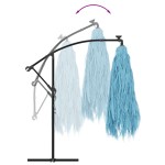 vidaXL Umbrelă soare de grădină stâlp din oțel, albastru 269x269x235cm vidaXL Umbrelă soare de grădină stâlp din oțel, albastru 269x269x235cm