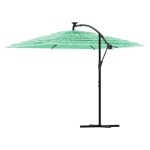 vidaXL Umbrelă soare de grădină cu stâlp din oțel, verde 269x269x235cm vidaXL Umbrelă soare de grădină cu stâlp din oțel, verde 269x269x235cm