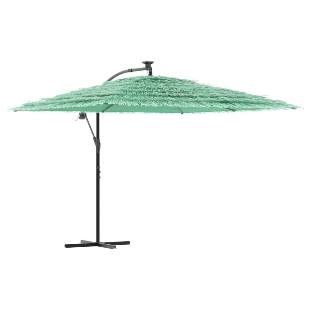 vidaXL Umbrelă soare de grădină cu stâlp din oțel verde 290x290x238 cm