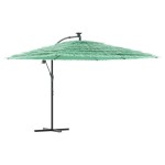 vidaXL Umbrelă soare de grădină cu stâlp din oțel verde 290x290x238 cm