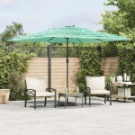 vidaXL Umbrelă soare de grădină cu stâlp din oțel verde 290x290x238 cm