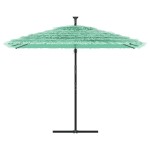 vidaXL Umbrelă soare de grădină cu stâlp din oțel verde 290x290x238 cm