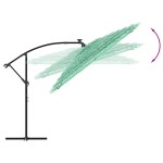 vidaXL Umbrelă soare de grădină cu stâlp din oțel verde 290x290x238 cm