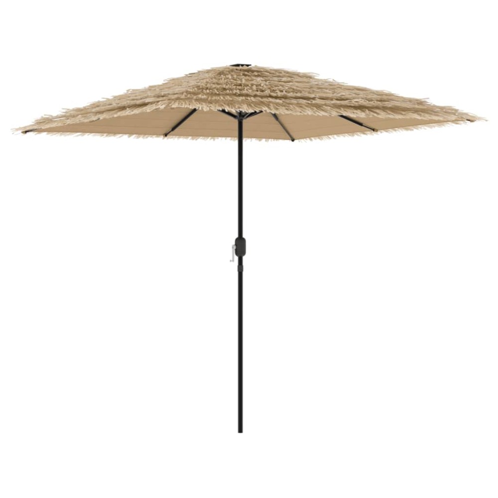 vidaXL Umbrelă soare de grădină cu stâlp din oțel, maro 248x248x248 cm