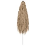 vidaXL Umbrelă soare de grădină cu stâlp din oțel, maro 248x248x248 cm vidaXL Umbrelă soare de grădină cu stâlp din oțel, maro 248x248x248 cm