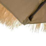 vidaXL Umbrelă soare de grădină cu stâlp din oțel, maro 248x248x248 cm vidaXL Umbrelă soare de grădină cu stâlp din oțel, maro 248x248x248 cm