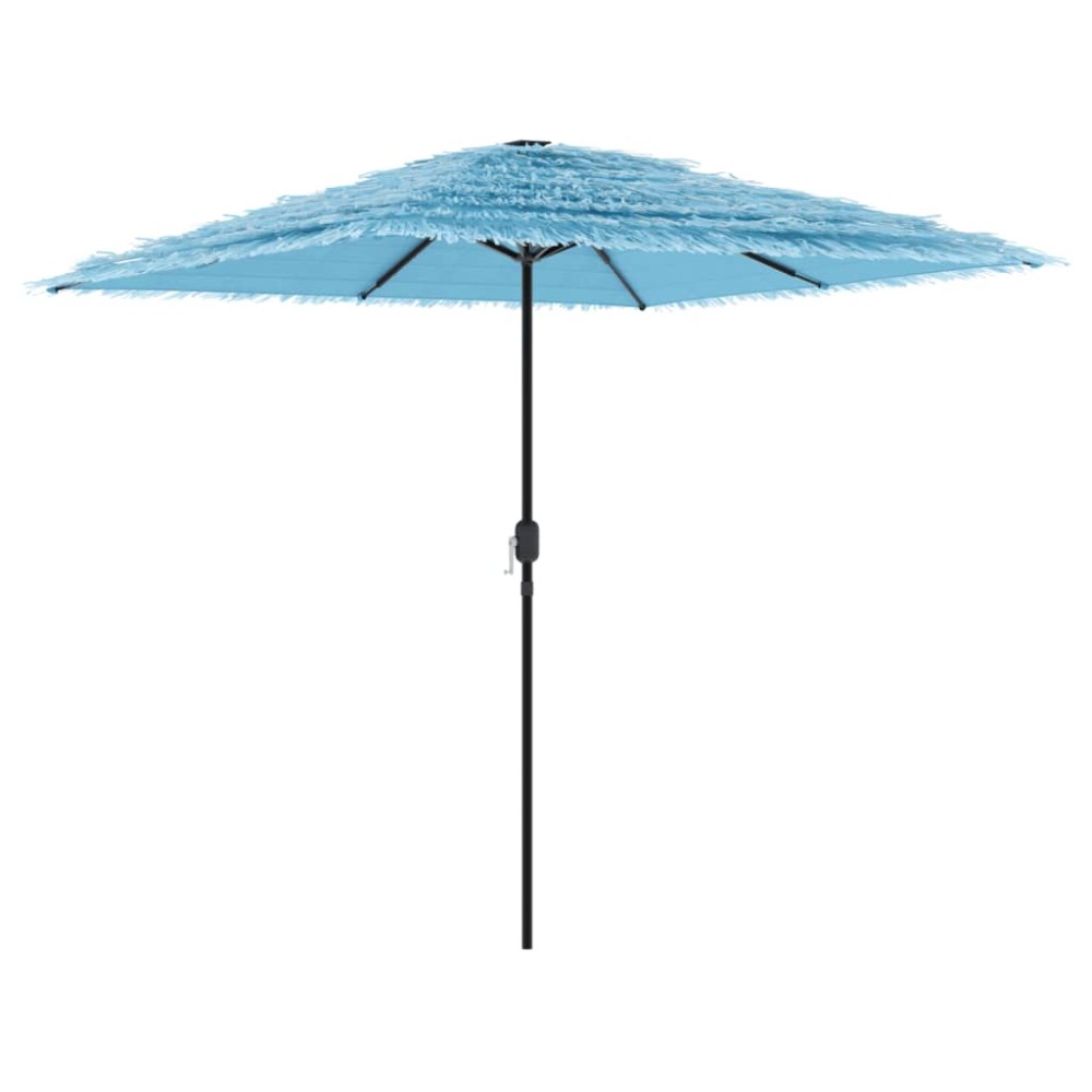 vidaXL Umbrelă soare de grădină stâlp din oțel, albastru 248x248x248cm