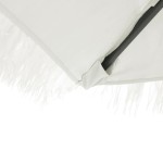 vidaXL Umbrelă soare de grădină stâlp din oțel, alb 248x248x248cm vidaXL Umbrelă soare de grădină stâlp din oțel, alb 248x248x248cm
