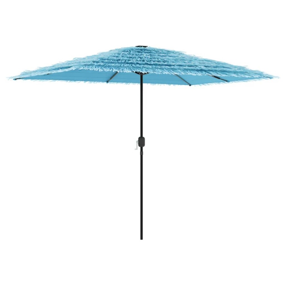 vidaXL Umbrelă soare de grădină stâlp din oțel, albastru 300x200x250cm