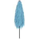 vidaXL Umbrelă soare de grădină stâlp din oțel, albastru 300x200x250cm vidaXL Umbrelă soare de grădină stâlp din oțel, albastru 300x200x250cm
