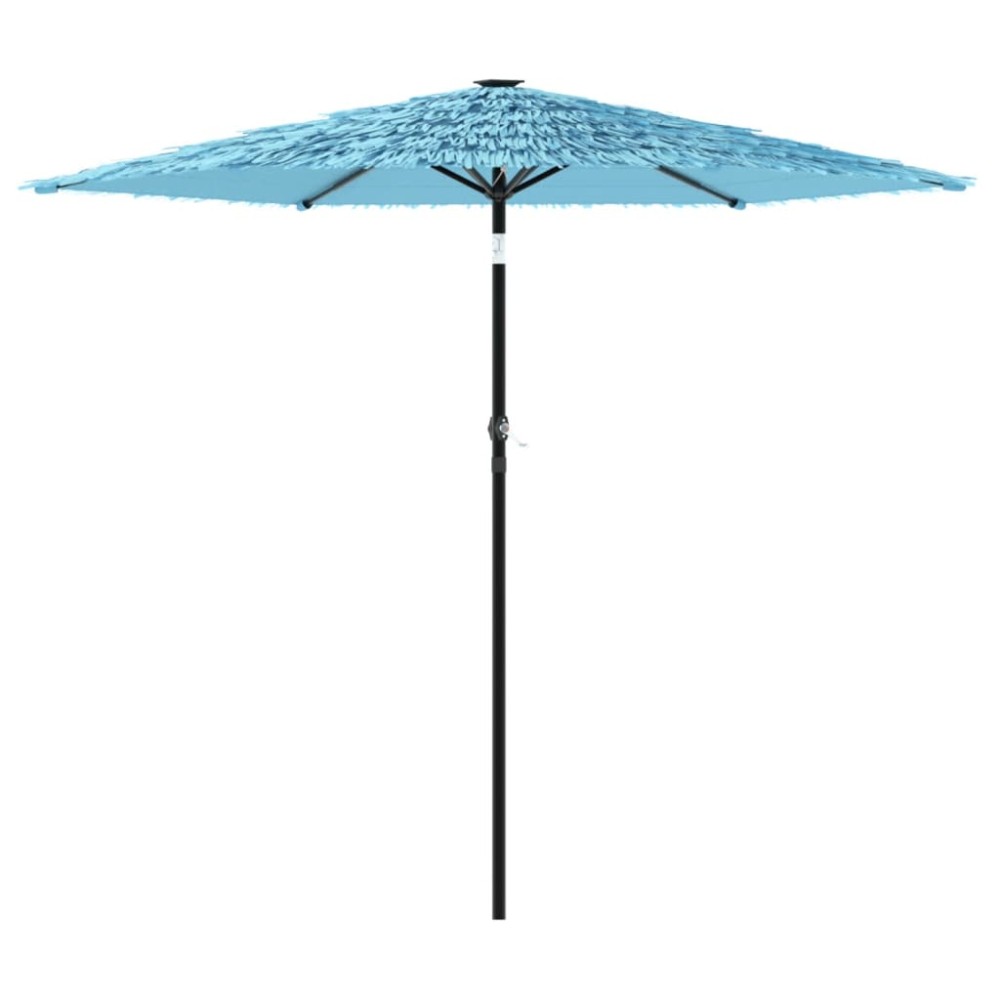vidaXL Umbrelă soare de grădină stâlp din oțel, albastru 223x223x213cm
