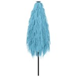 vidaXL Umbrelă soare de grădină stâlp din oțel, albastru 223x223x213cm vidaXL Umbrelă soare de grădină stâlp din oțel, albastru 223x223x213cm