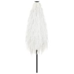 vidaXL Umbrelă soare de grădină stâlp din oțel, alb 223x223x213cm vidaXL Umbrelă soare de grădină stâlp din oțel, alb 223x223x213cm