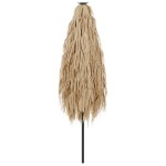 vidaXL Umbrelă soare de grădină cu stâlp din oțel, maro 268x268x226 cm vidaXL Umbrelă soare de grădină cu stâlp din oțel, maro 268x268x226 cm