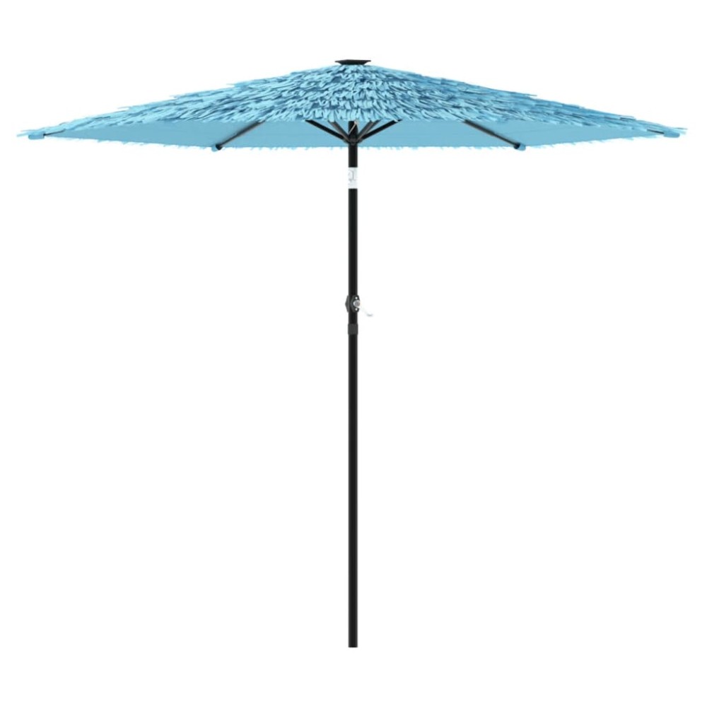 vidaXL Umbrelă soare de grădină stâlp din oțel, albastru 268x268x226cm